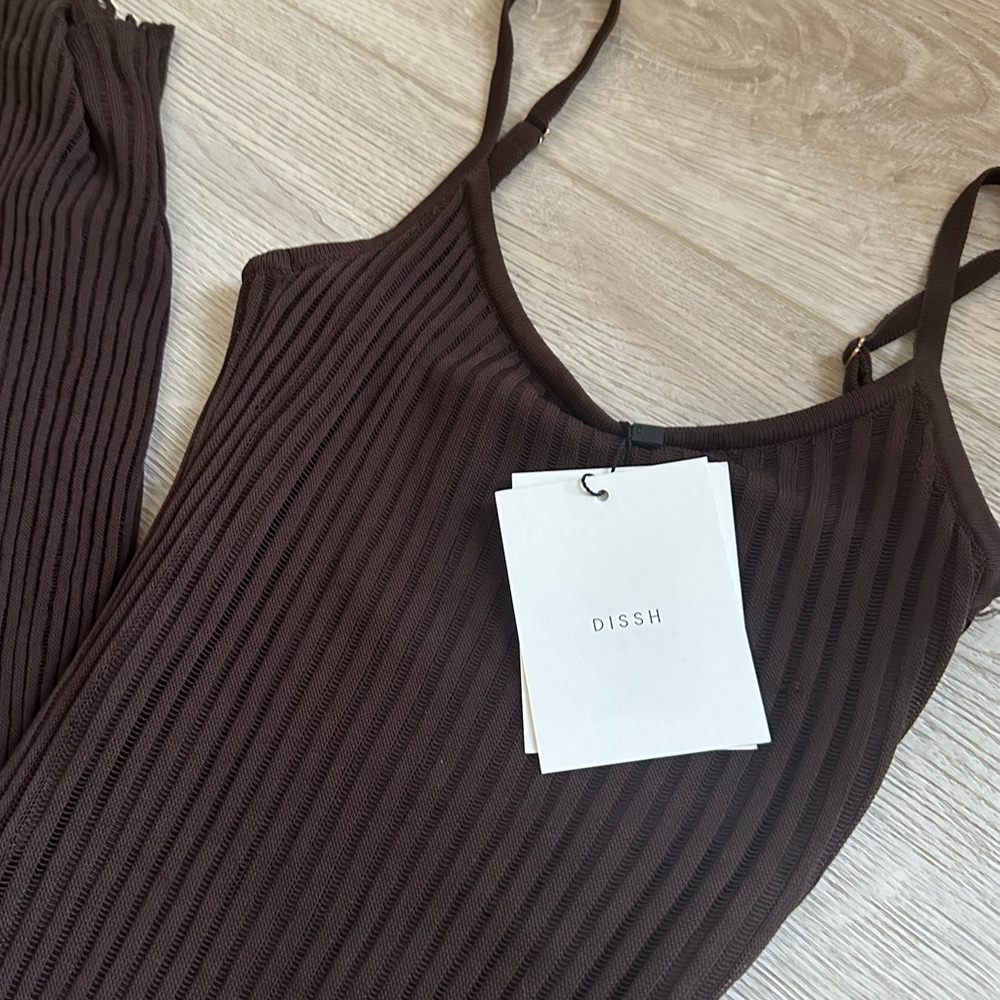 NWT DISSH Jovie Choc Scoop Maxi Dress in Chocolate Brown XS - Picture 4 of 7